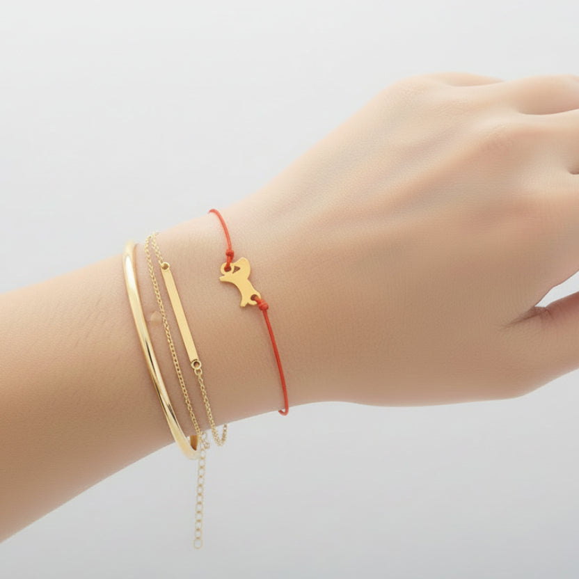 Red Horse Charm Bracelet