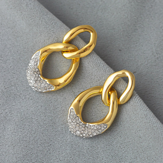 Diamond Chain Earrings