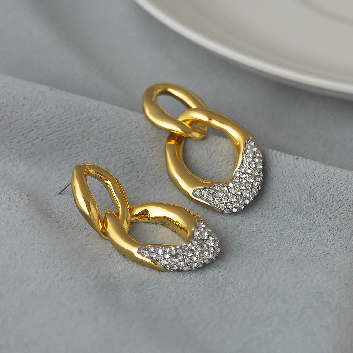Diamond Chain Earrings