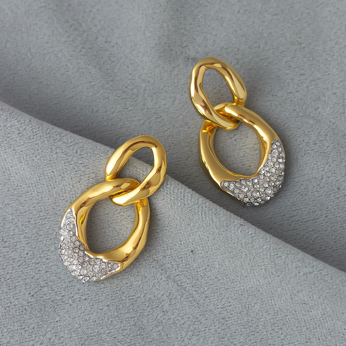 Diamond Chain Earrings