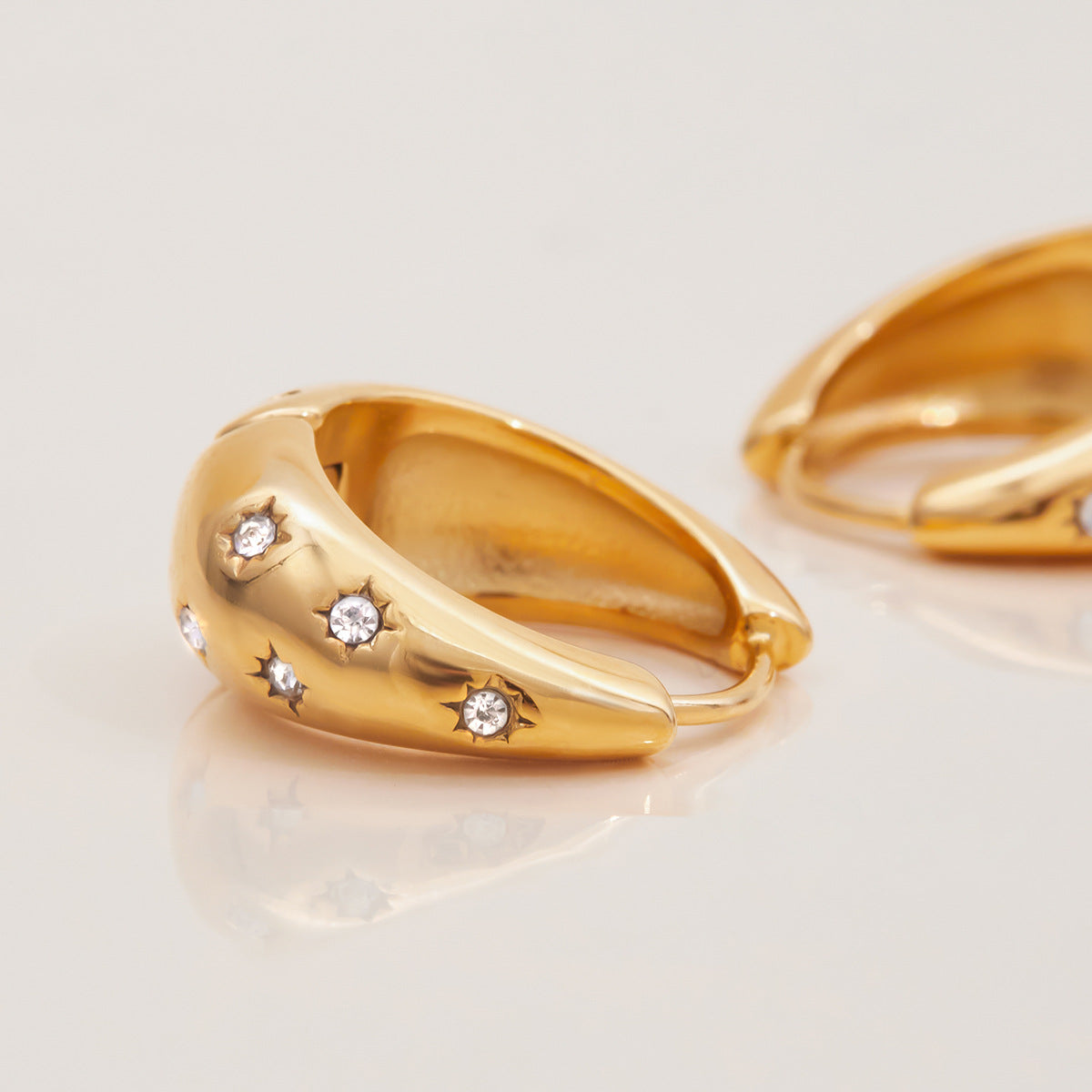 Starry Earring Hoops