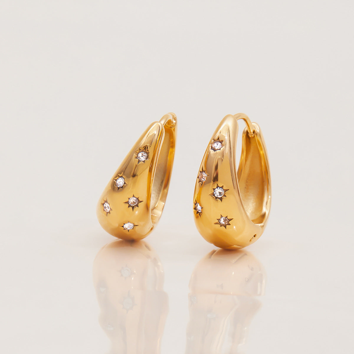 Starry Earring Hoops