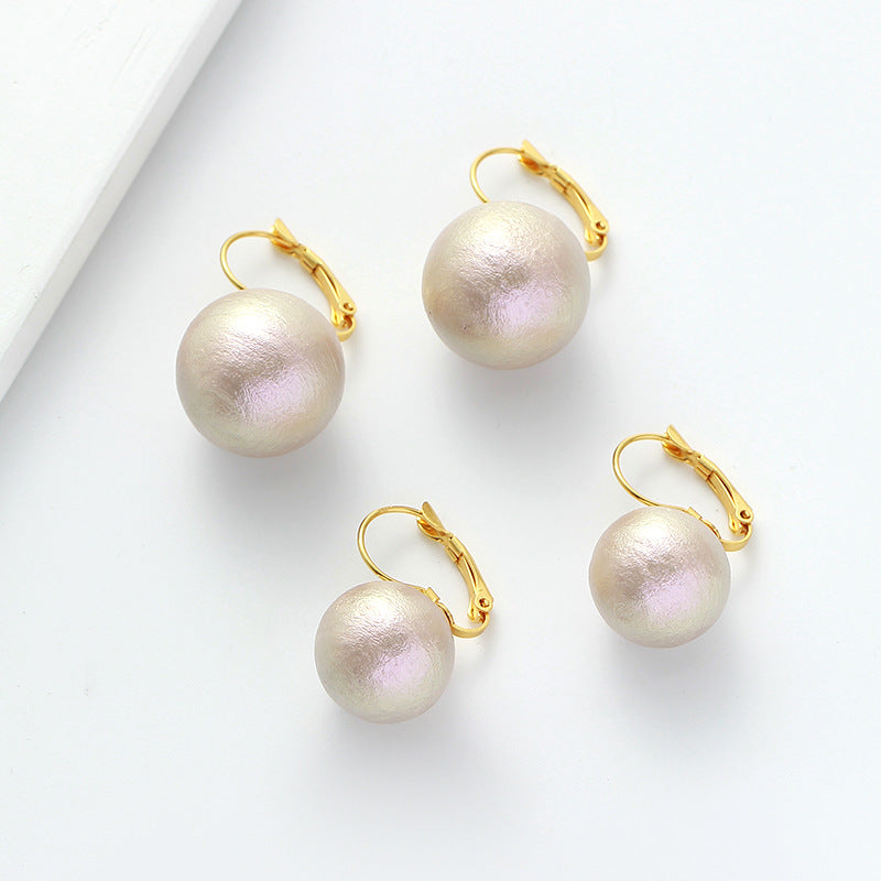 Marshmallow Pearl Earrings
