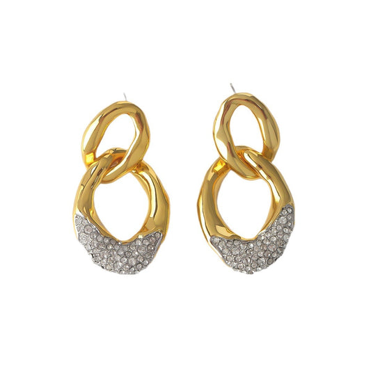 Diamond Chain Earrings