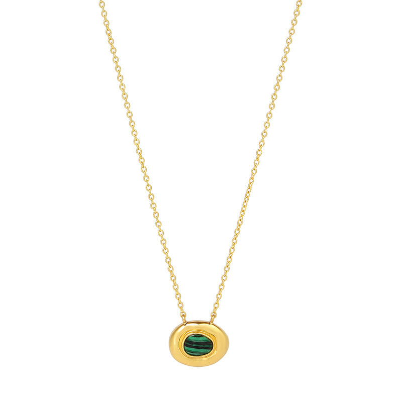Gold Peephole Necklace