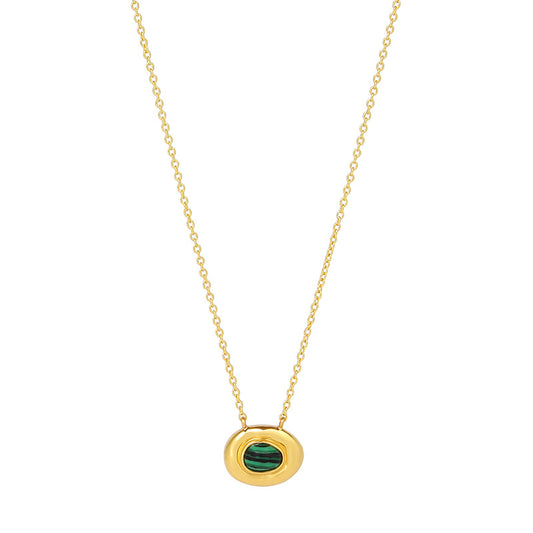 Gold Peephole Necklace