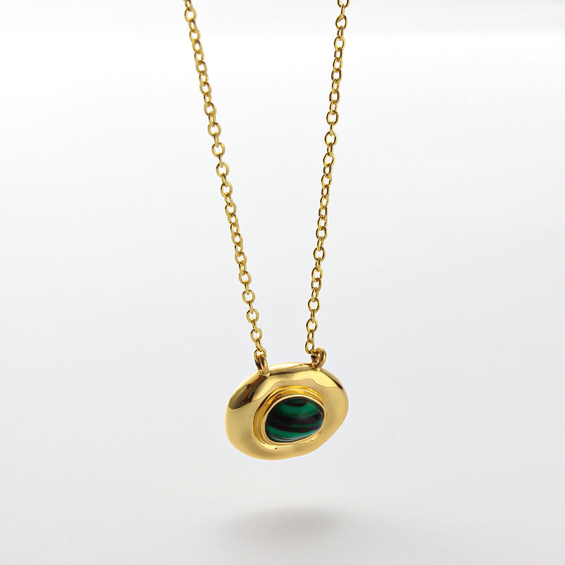 Gold Peephole Necklace