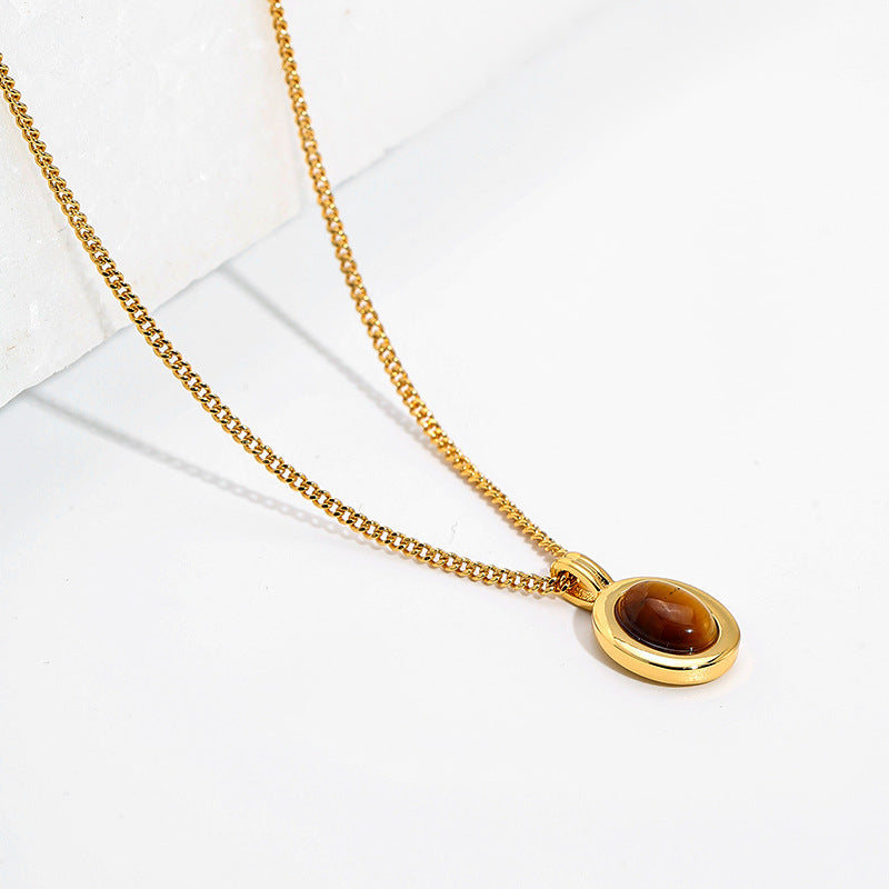 Cat's Eye Pendant Necklace