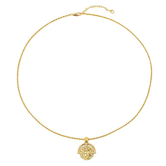Roman Coin Pendant Necklace