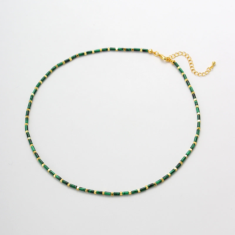 Malachite Bead Necklace