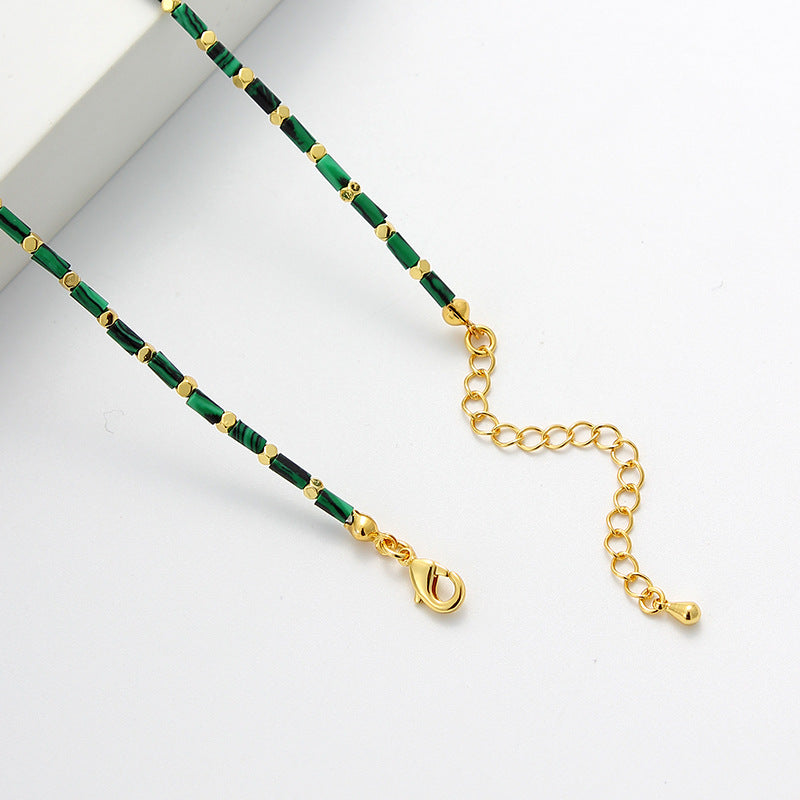 Malachite Bead Necklace