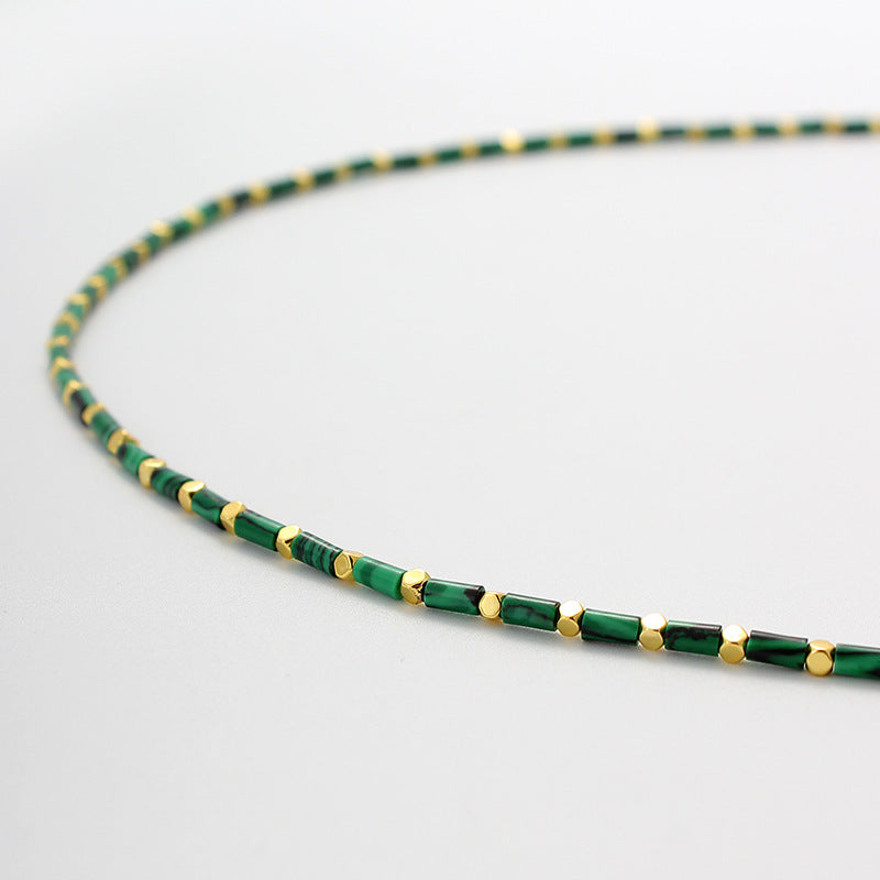 Malachite Bead Necklace