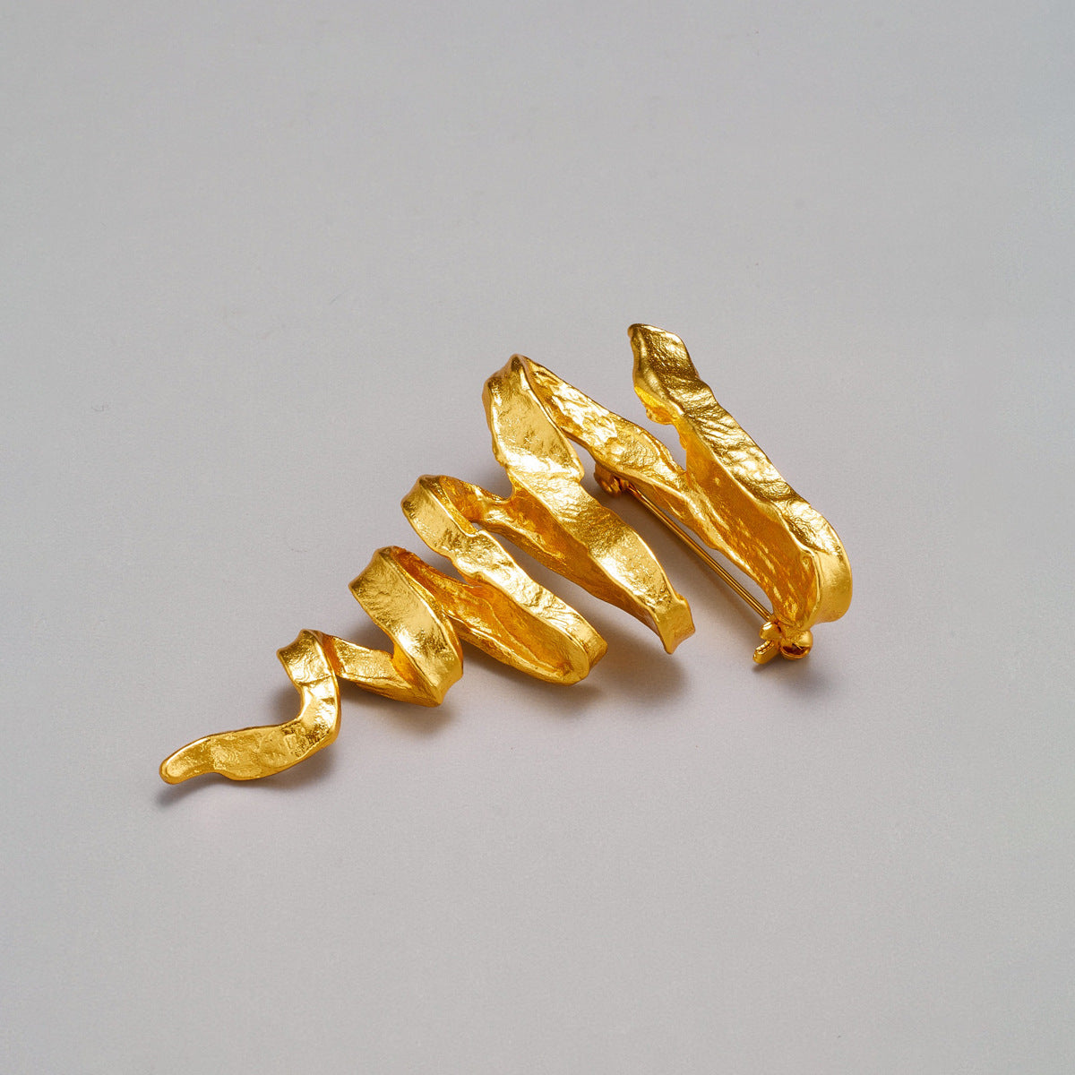 Golden Tornado Brooch