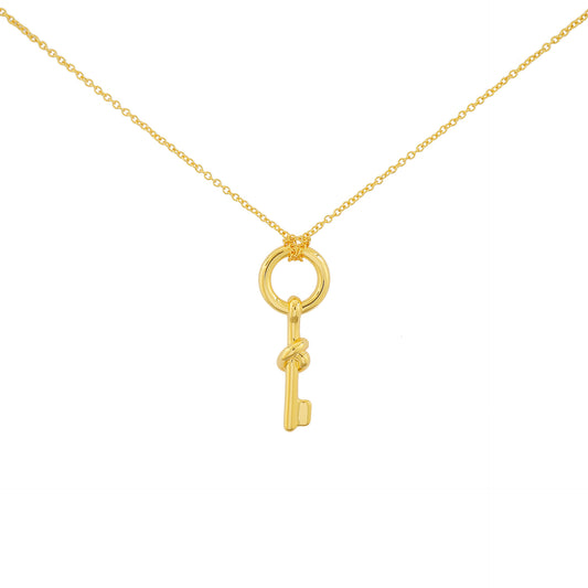 Knotted Key Pendant Necklace